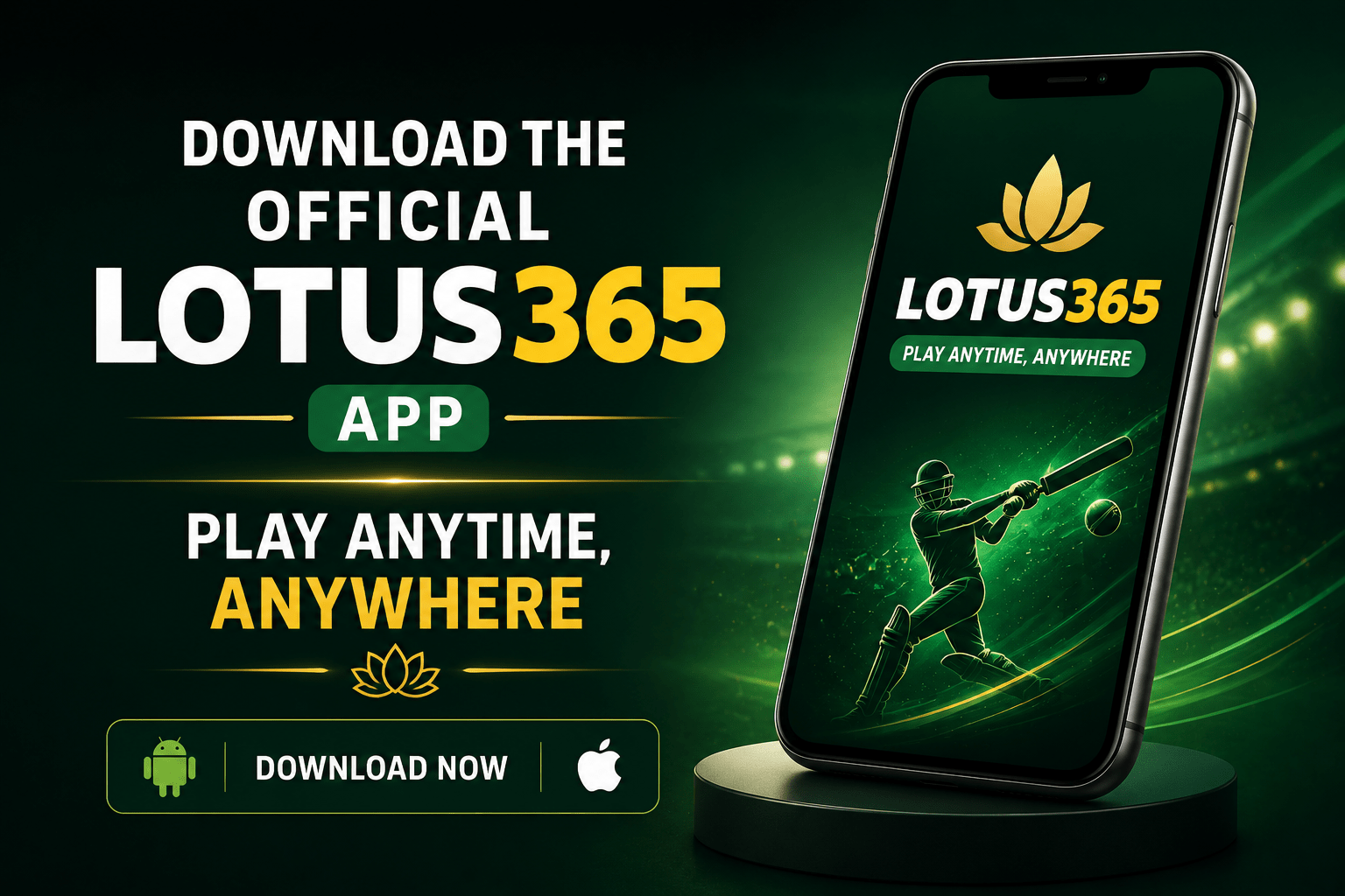 Download the Lotus365 app now