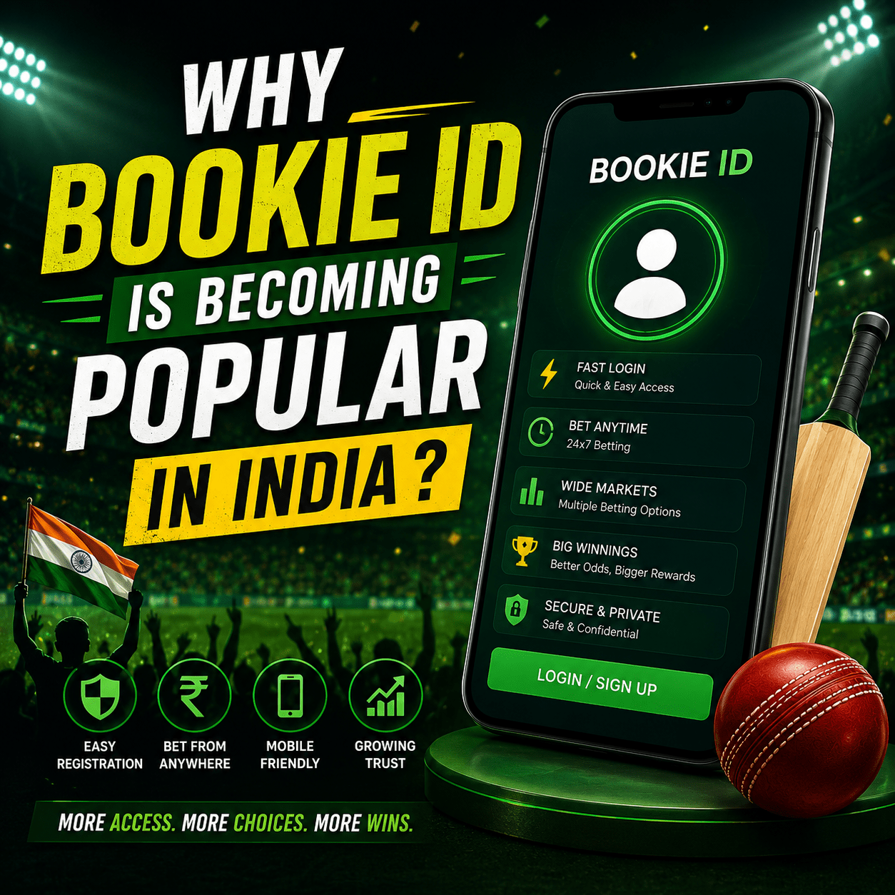 Why bookie ID is popular in India