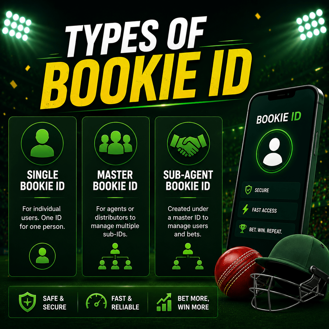 Types of bookie ID