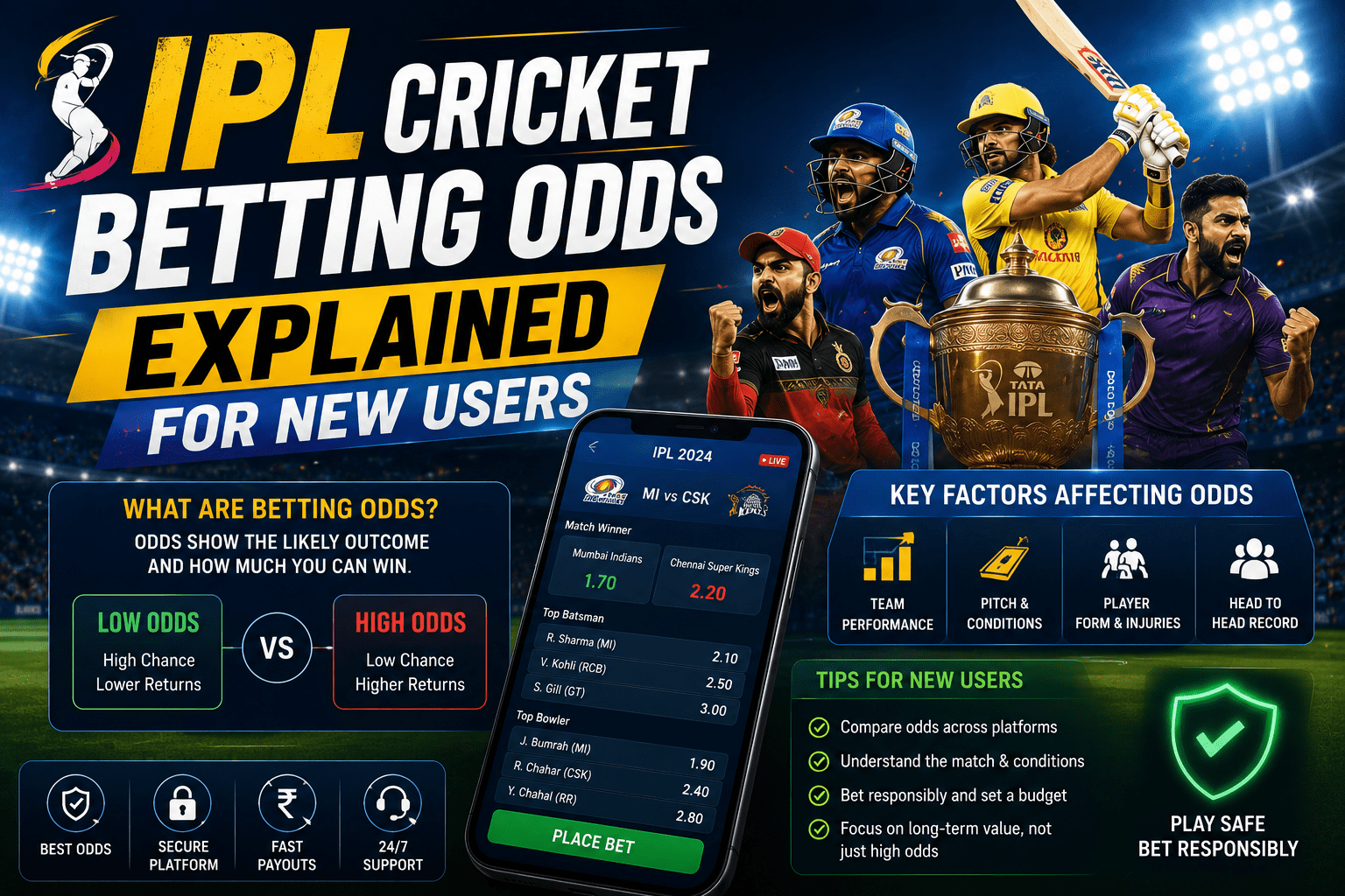 IPL cricket betting odds
