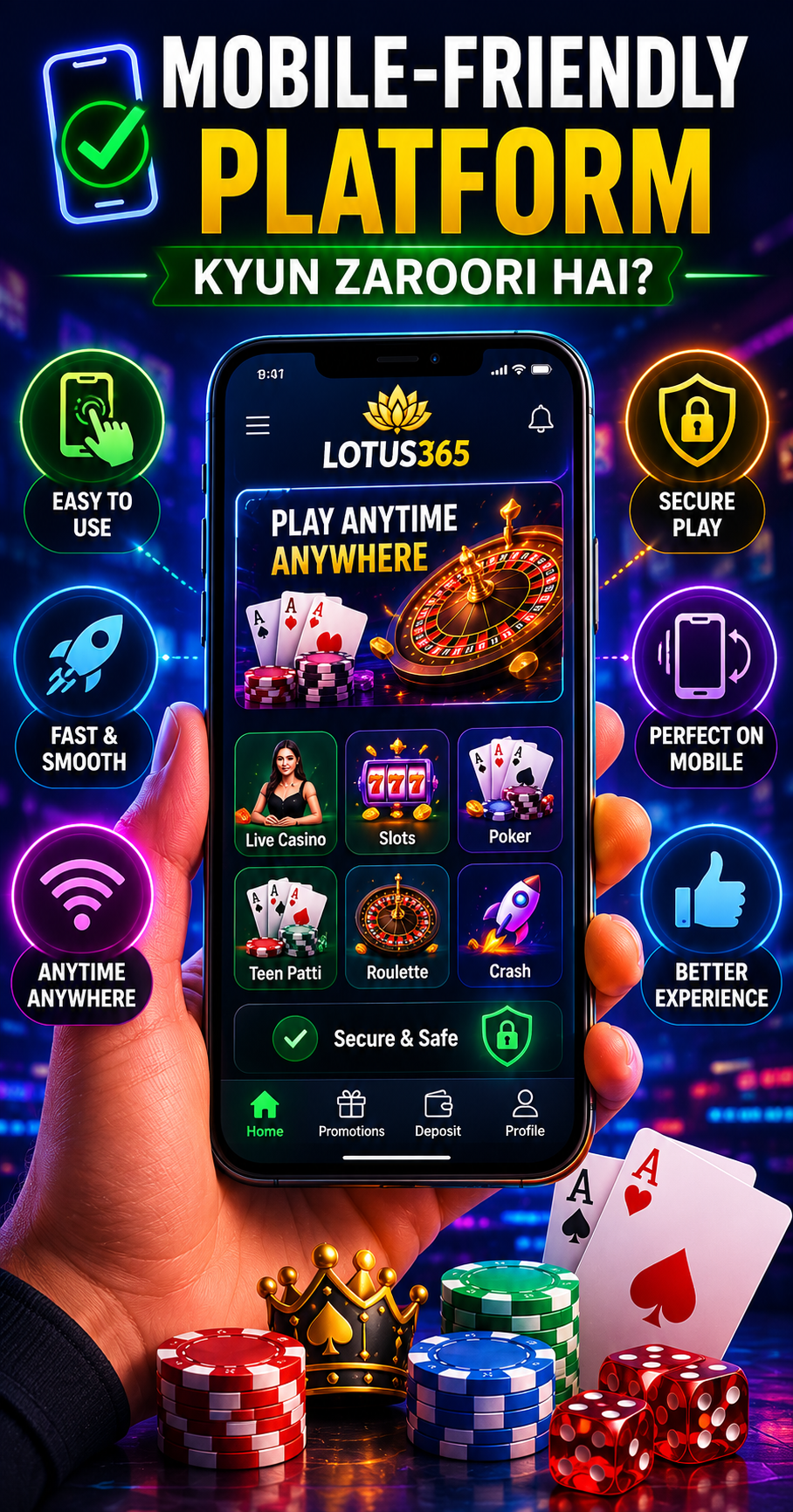 Mobile-friendly casino experience
