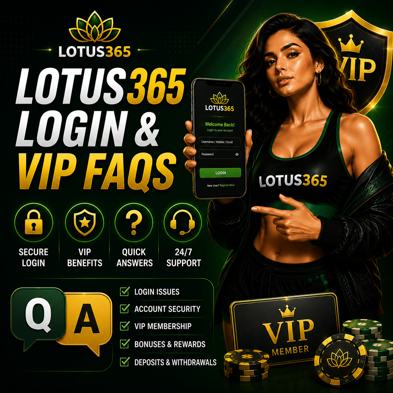 "Lotus365 Login & VIP FAQs​